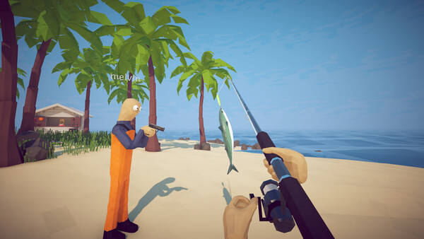 How to Fish player inspecting a catch before a decision