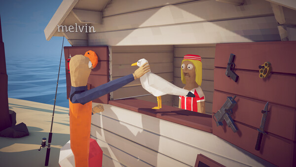 How to Fish Melvin with a seagull at the shop